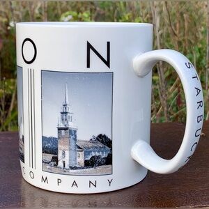 2003 Vtg 16 oz Starbucks Batista Series Boston City Illustrated Coffee Mug
